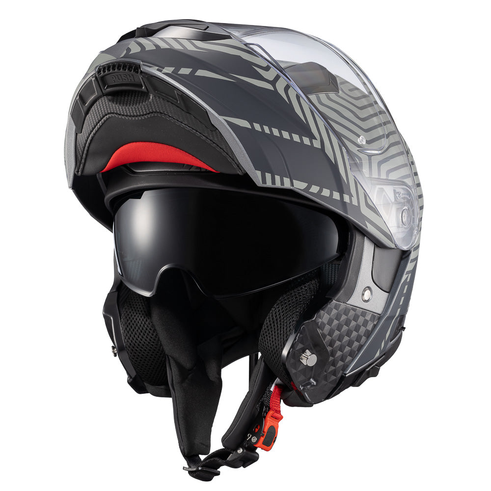 CAPACETE TEXX ESCAM KRATOS CYBER CINZ FOSC 60