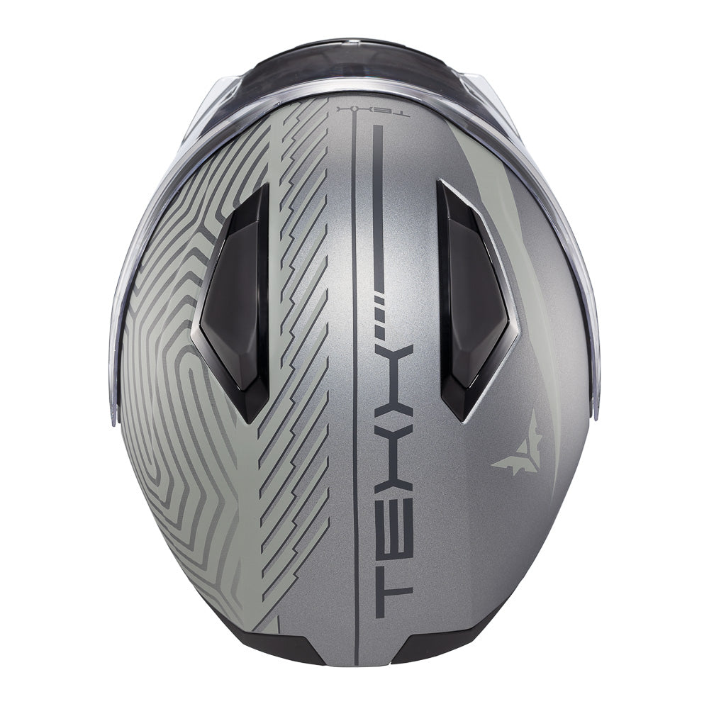 CAPACETE TEXX ESCAM KRATOS CYBER CINZ FOSC 61