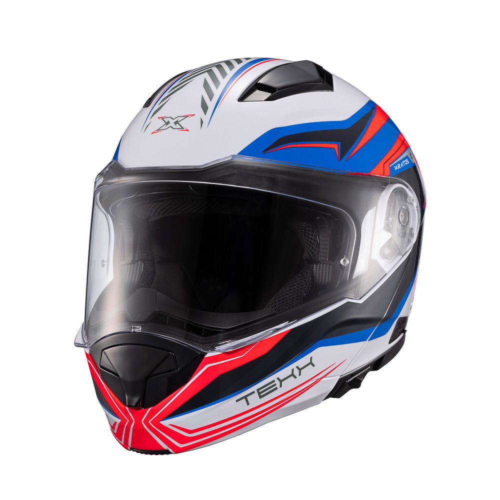CAPACETE TEXX ESCAM KRATOS NOMADE BRANC AZU VERM BRIL 60