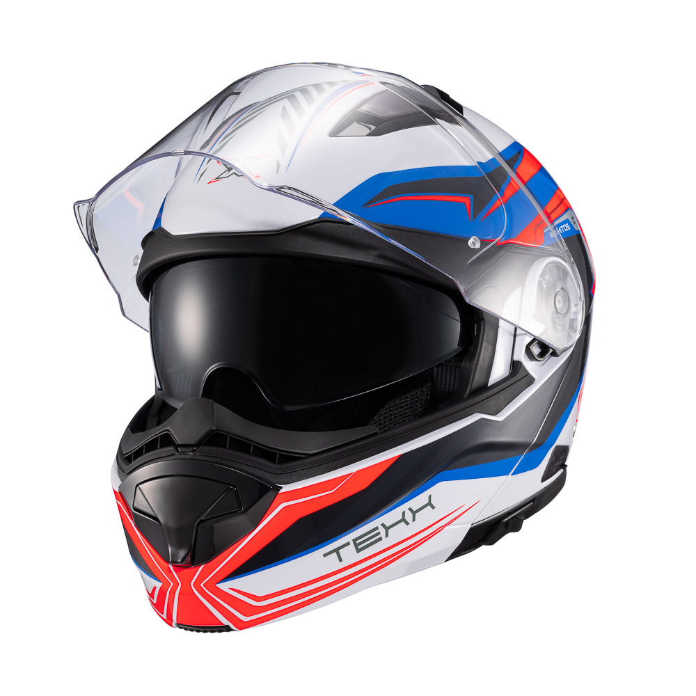 CAPACETE TEXX ESCAM KRATOS NOMADE BRANC AZU VERM BRIL 61