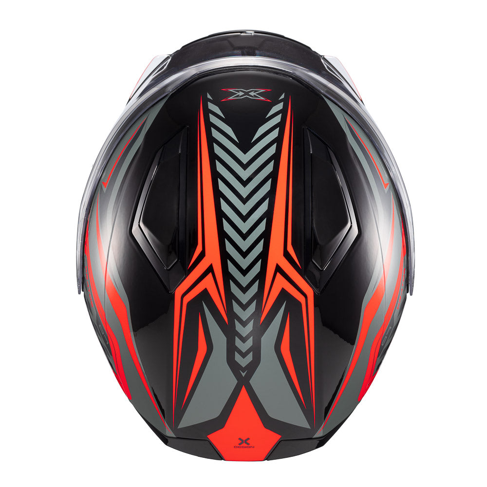 CAPACETE TEXX ESCAM KRATOS NOMADE PRET VERM CINZ BRIL 58