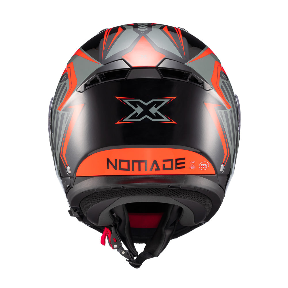 CAPACETE TEXX ESCAM KRATOS NOMADE PRET VERM CINZ BRIL 61