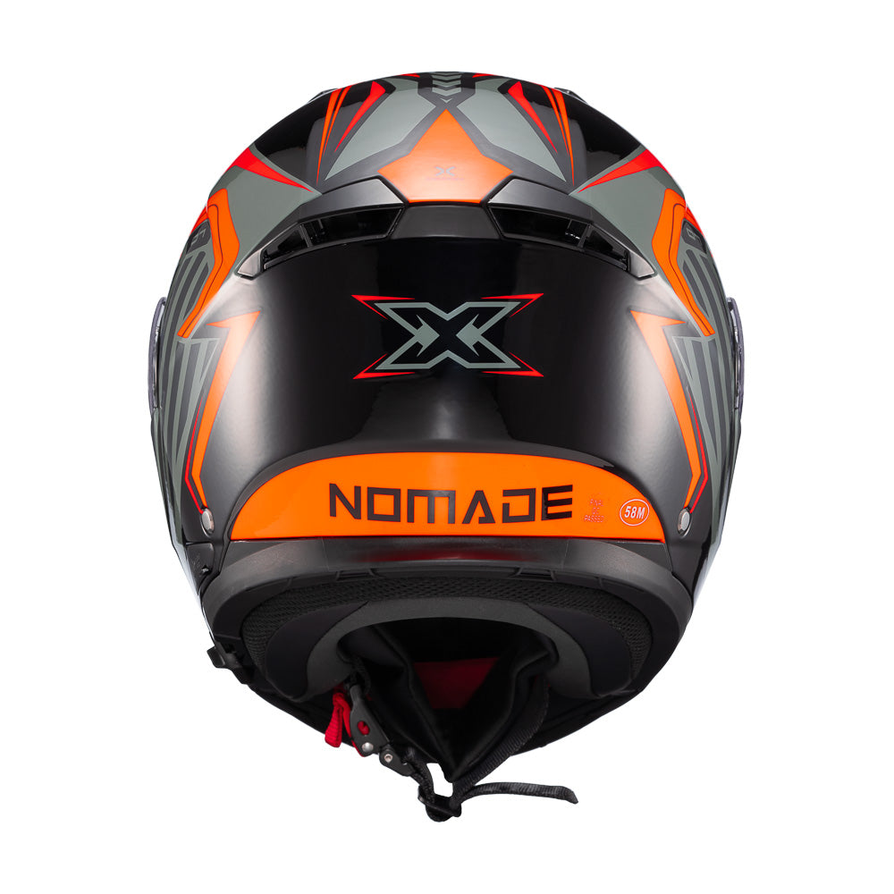 CAPACETE TEXX ESCAM KRATOS NOMADE PRET LARAN CINZ BRIL 56