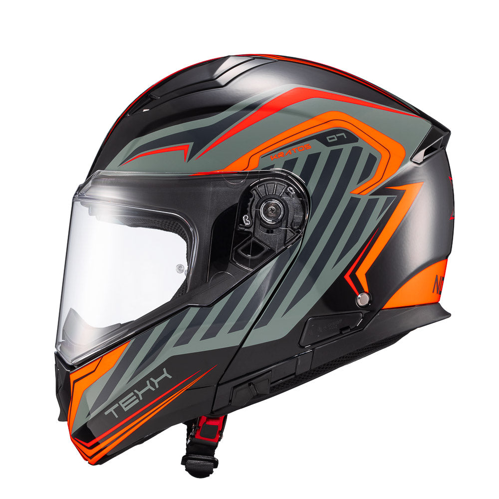 CAPACETE TEXX ESCAM KRATOS NOMADE PRET LARAN CINZ BRIL 60