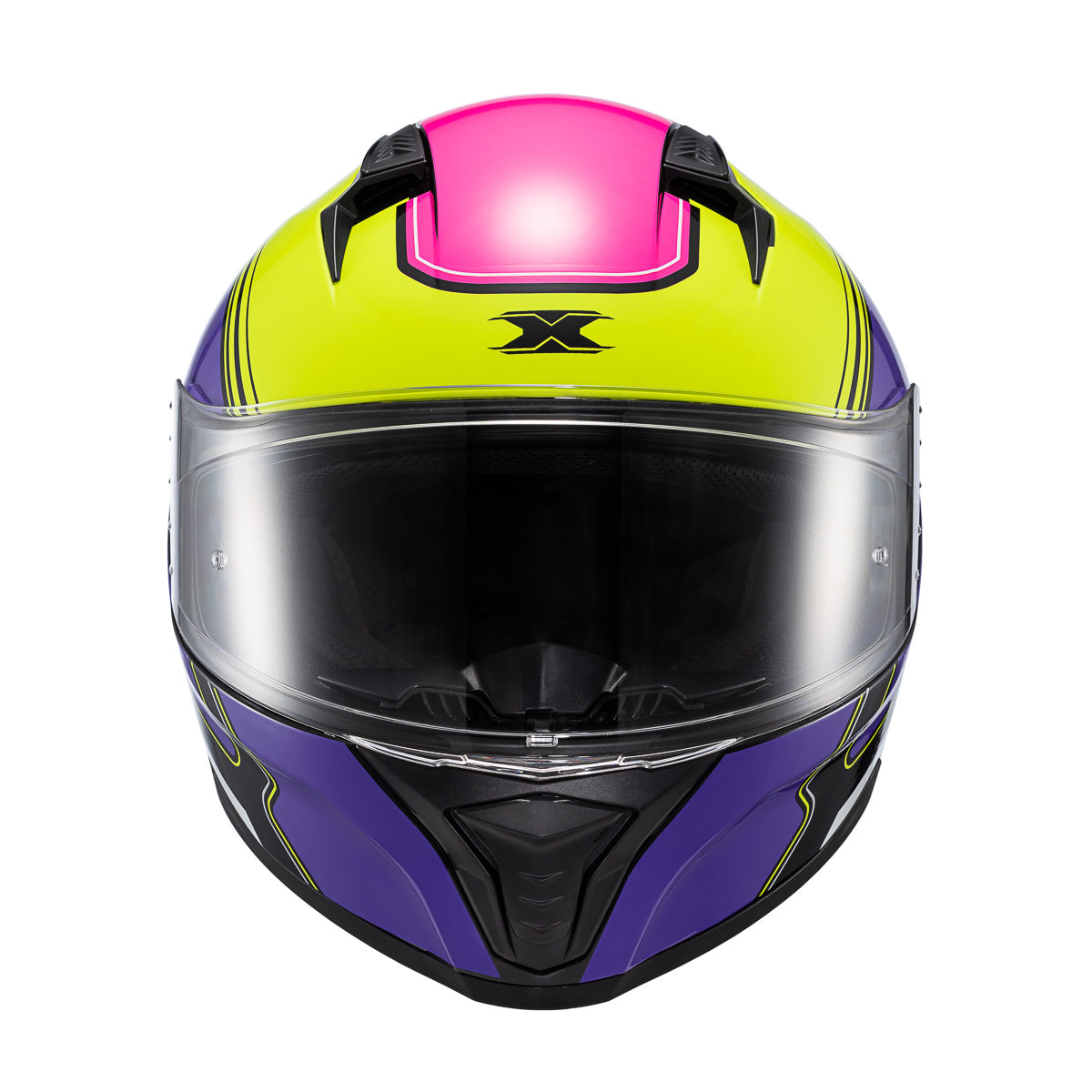 CAPACETE TEXX FECHA RAPTOR HORNET VERD ROX BRANC ROS BRIL 58