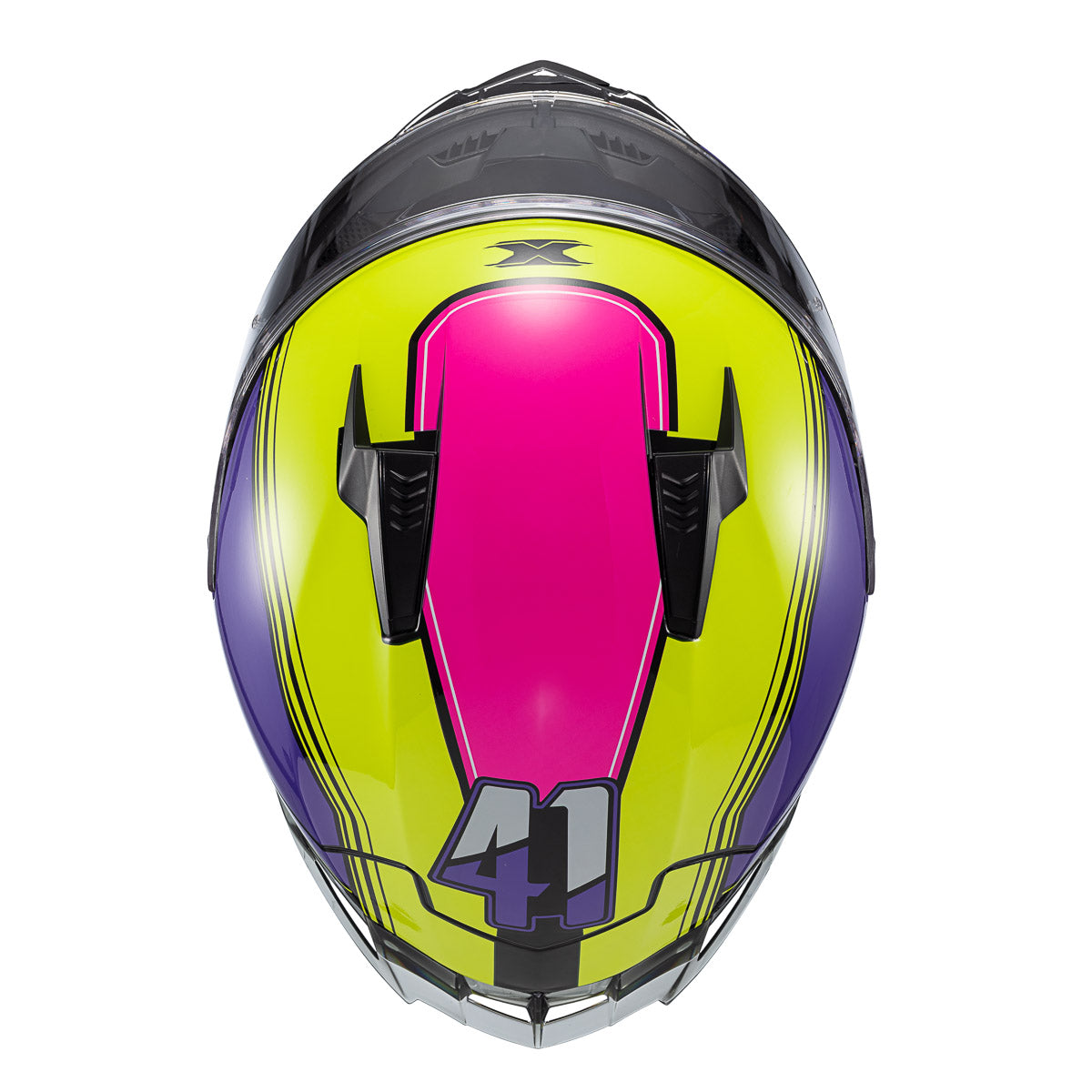 CAPACETE TEXX FECHA RAPTOR HORNET VERD ROX BRANC ROS BRIL 60