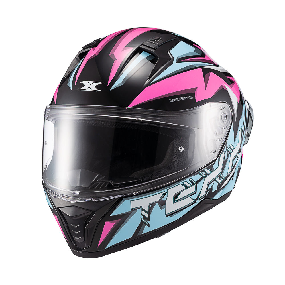 CAPACETE TEXX FECHA RAPTOR GENESIS AZU ROS BRANC BRIL 60