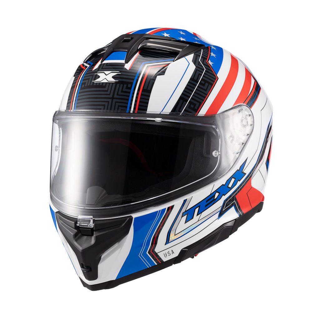 CAPACETE TEXX FECHA KAIMAN FLAG USA  BRIL 56