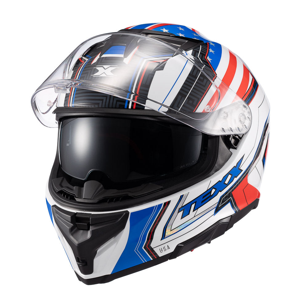 CAPACETE TEXX FECHA KAIMAN FLAG USA  BRIL 56