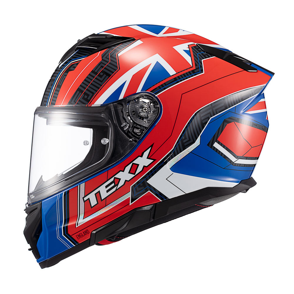 CAPACETE TEXX FECHA KAIMAN FLAG UK  BRIL 64