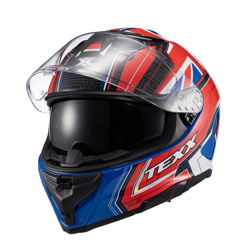 CAPACETE TEXX FECHA KAIMAN FLAG UK  BRIL 64