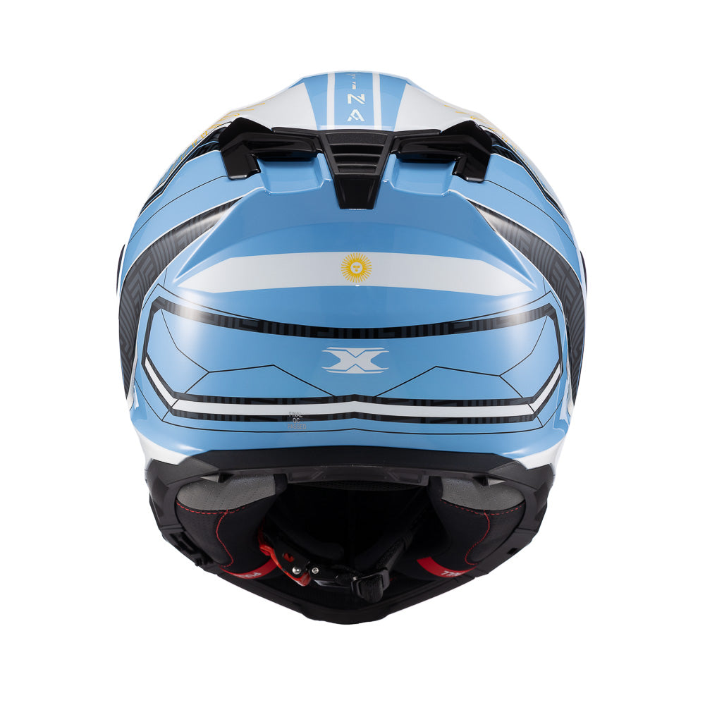 CAPACETE TEXX FECHA KAIMAN FLAG ARGENTINA  BRIL 64