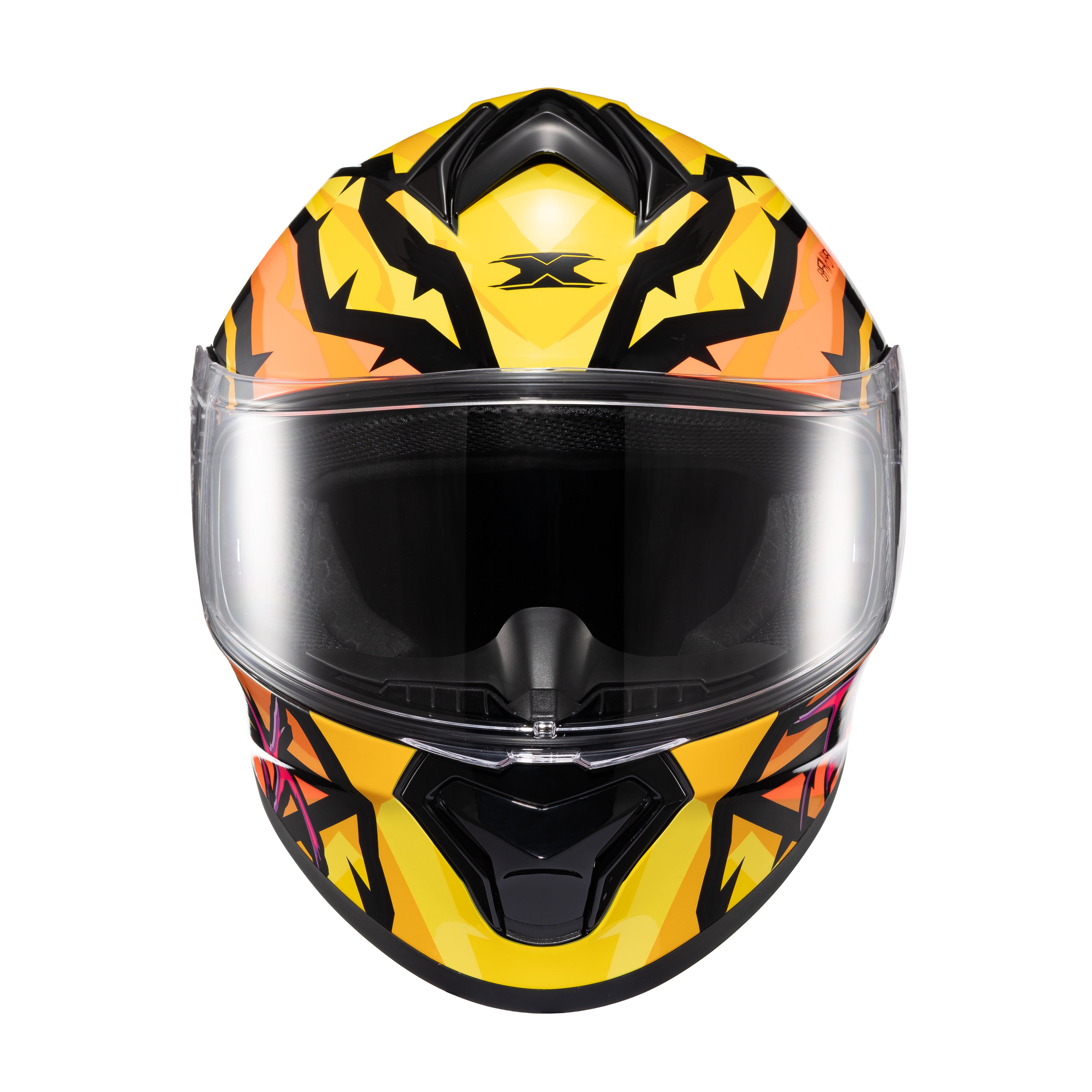 CAPACETE TEXX FECHADO SPIHE MAASAI LARANJA AMARELO 60