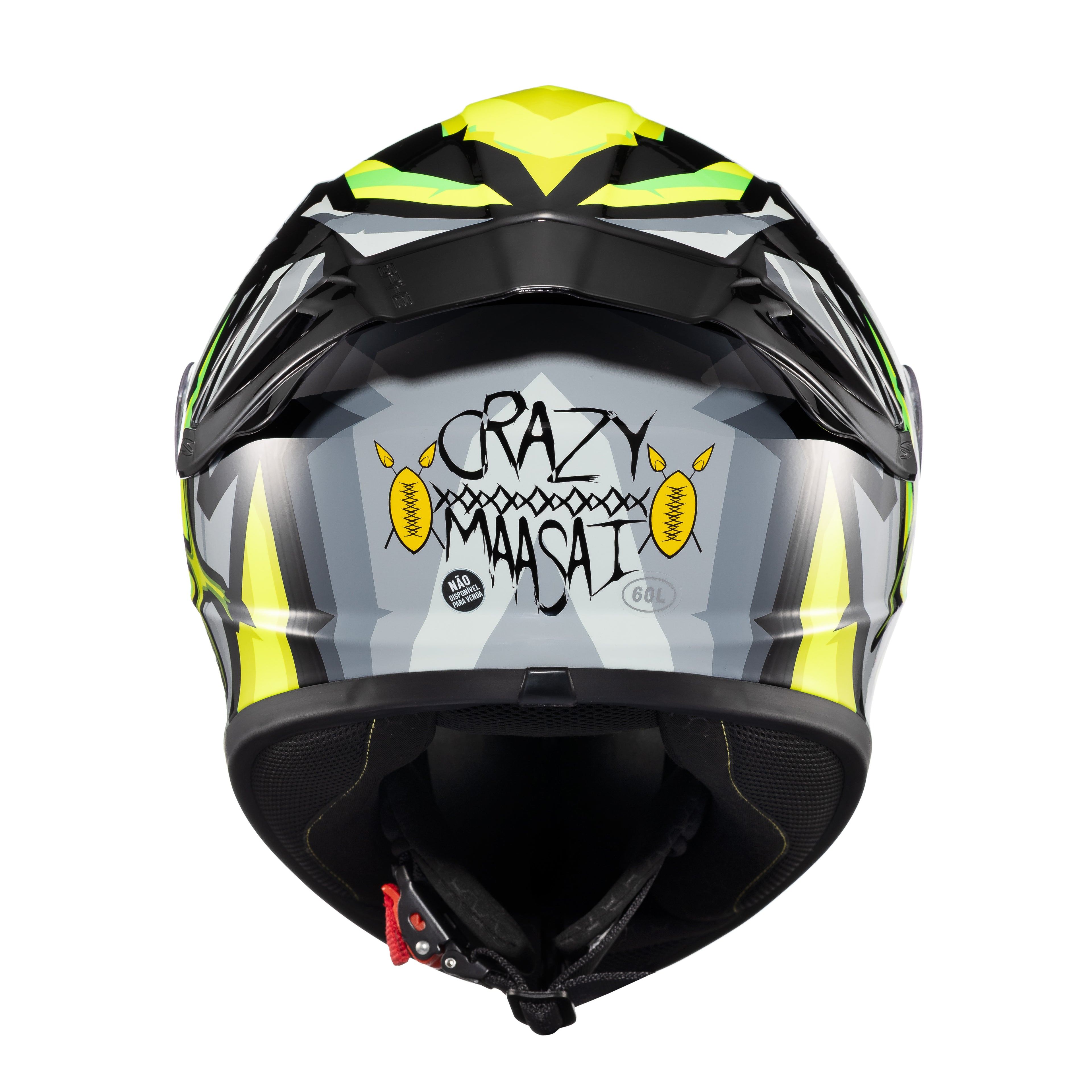 CAPACETE TEXX FECHADO SPIHE MAASAI CINZA VERDE 60