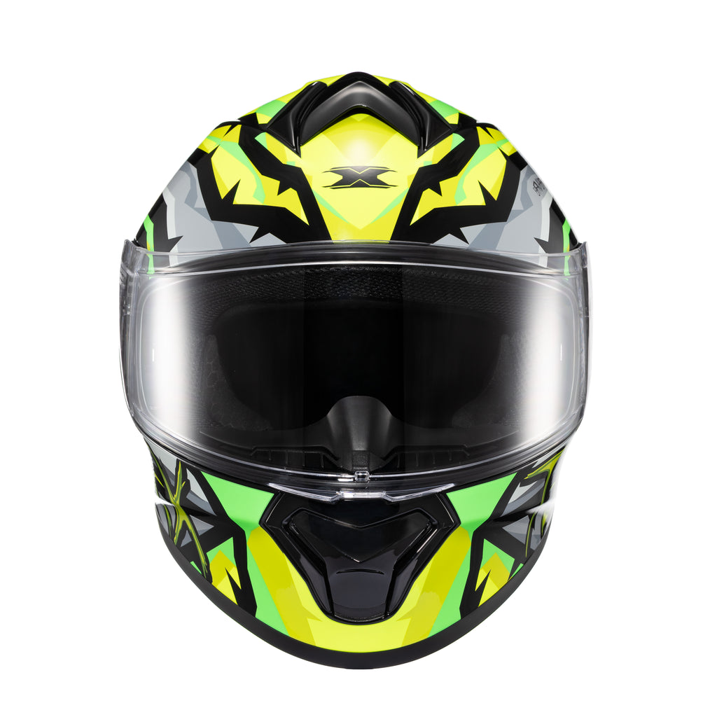CAPACETE TEXX FECHADO SPIHE MAASAI CINZA VERDE 62