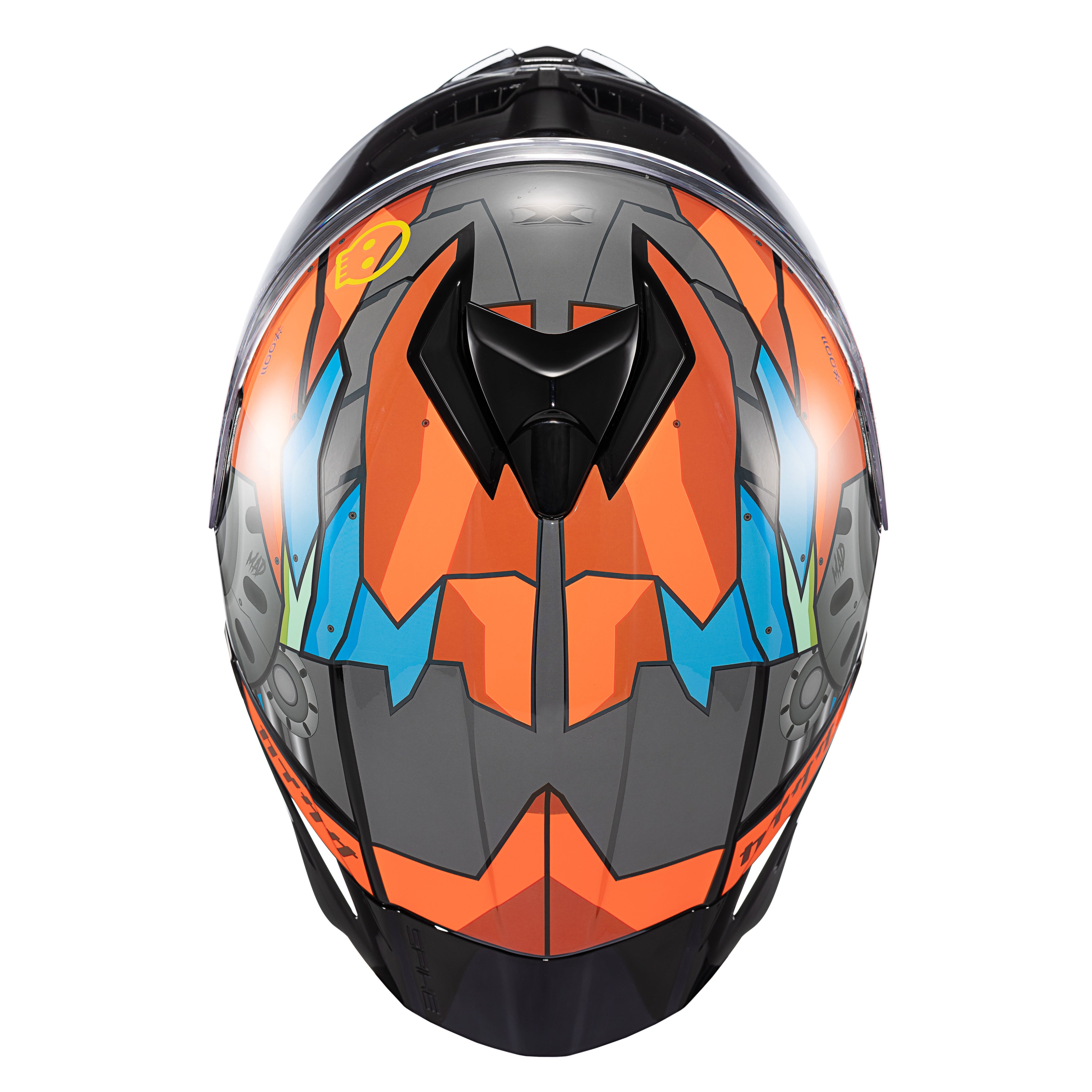 CAPACETE TEXX FECHADO SPIHE GEAR VERM AZUL 58