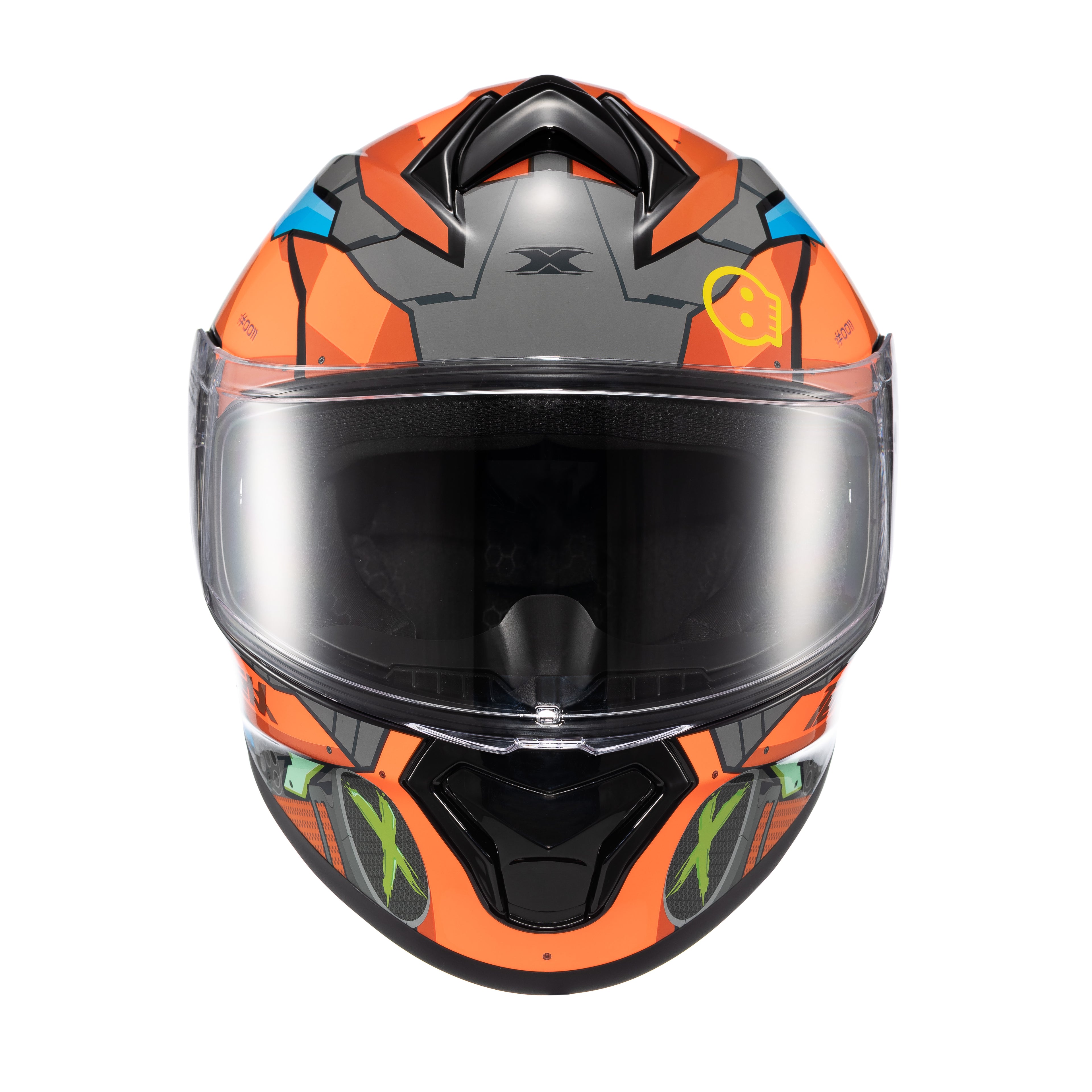 CAPACETE TEXX FECHADO SPIHE GEAR VERM AZUL 60