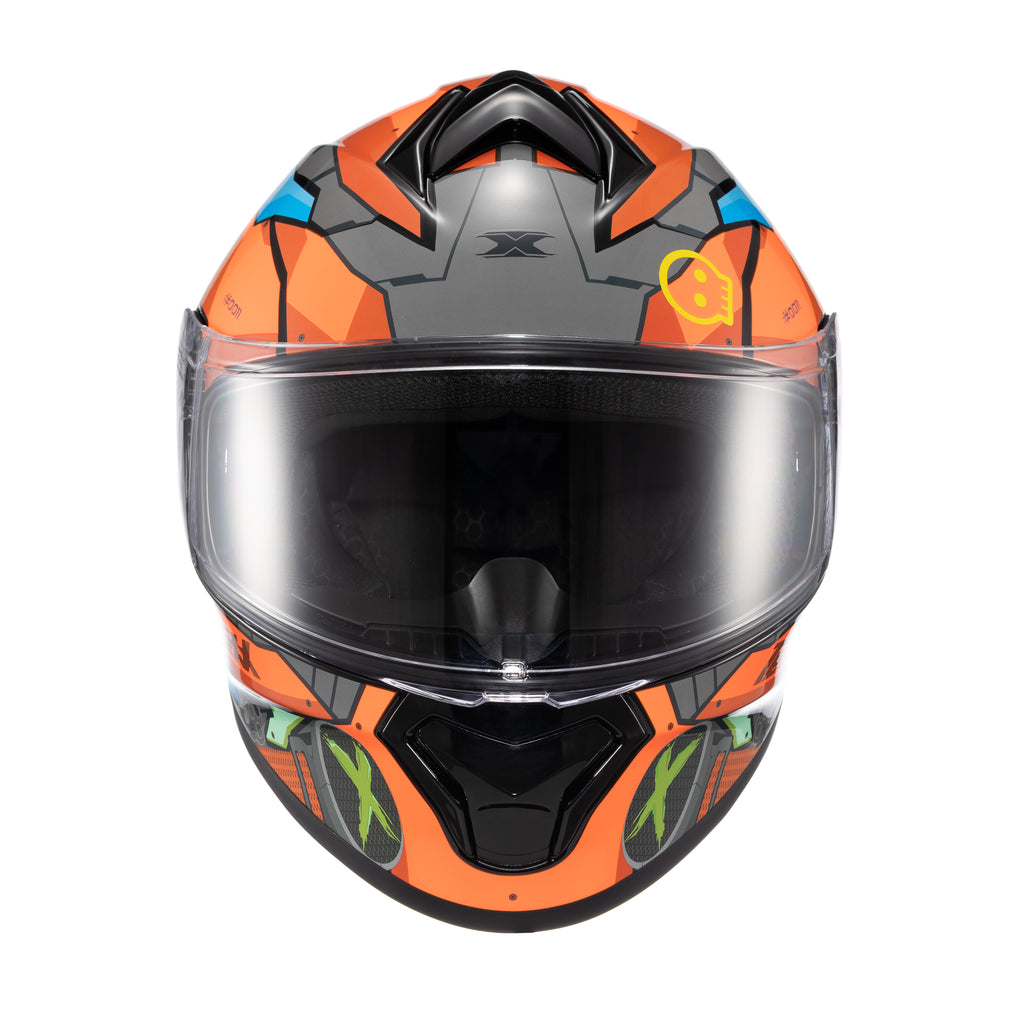 CAPACETE TEXX FECHADO SPIHE GEAR VERM AZUL 62