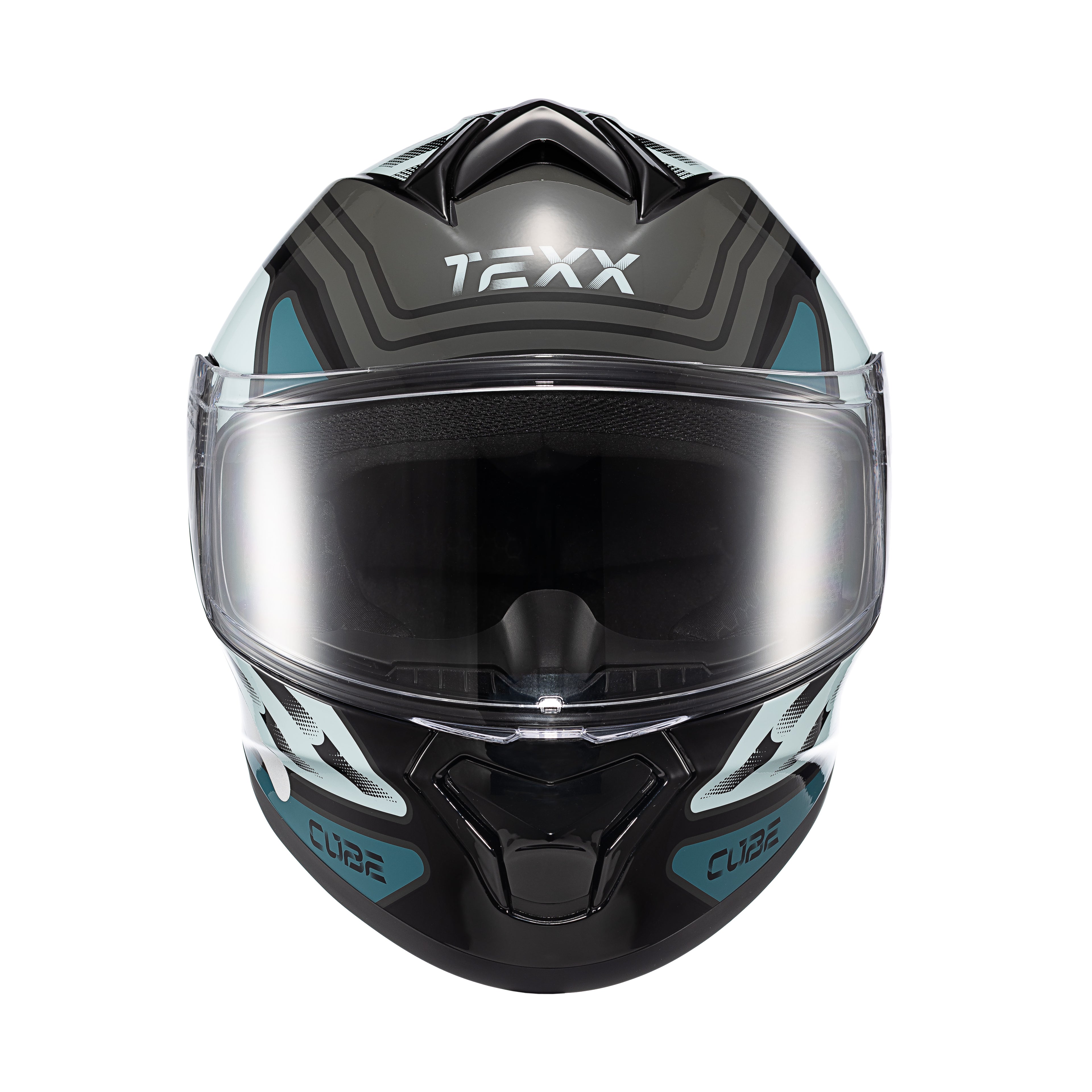 CAPACETE TEXX FECHADO SPIHE CUBE AZUL VERDE 56