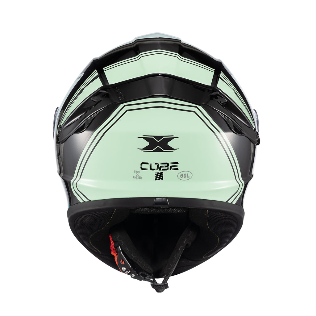 CAPACETE TEXX FECHADO SPIHE CUBE AZUL VERDE 62